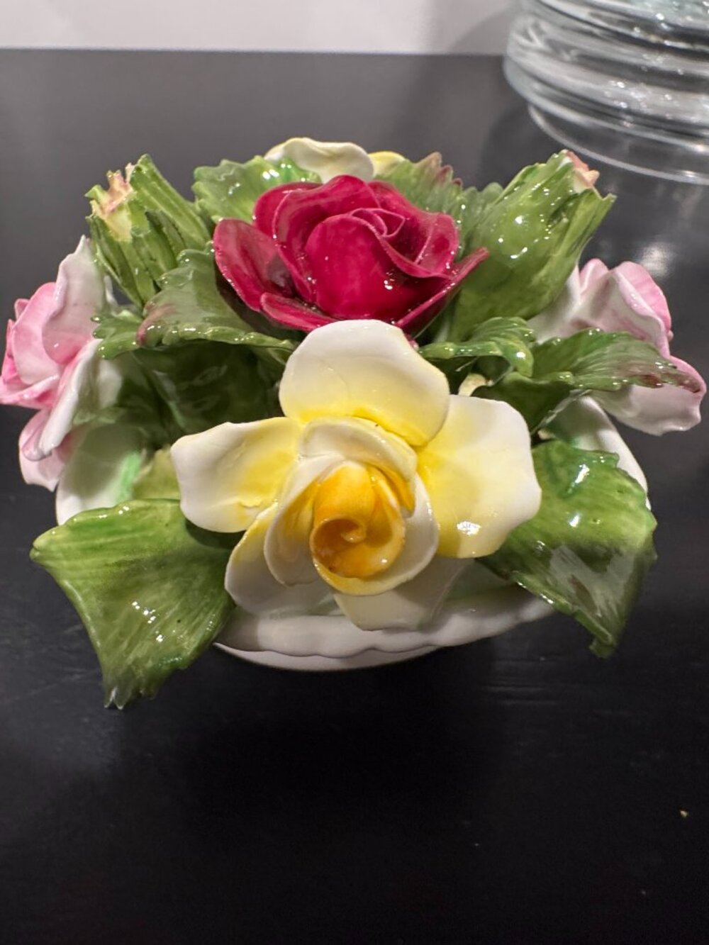 Aynsley Fine English Bone China 'June Rose' Collectible, Hand Modeled/Painted - Picture 3 of 6